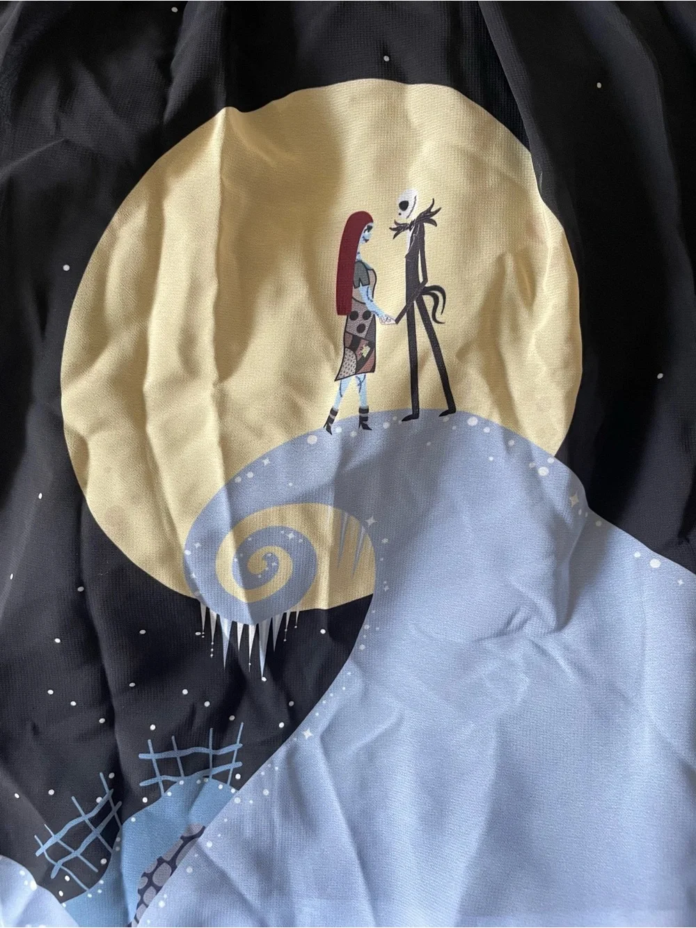 Nightmare Before Christmas Jack Sally Halloween Town Hill Skirt 18 (2X 3X)